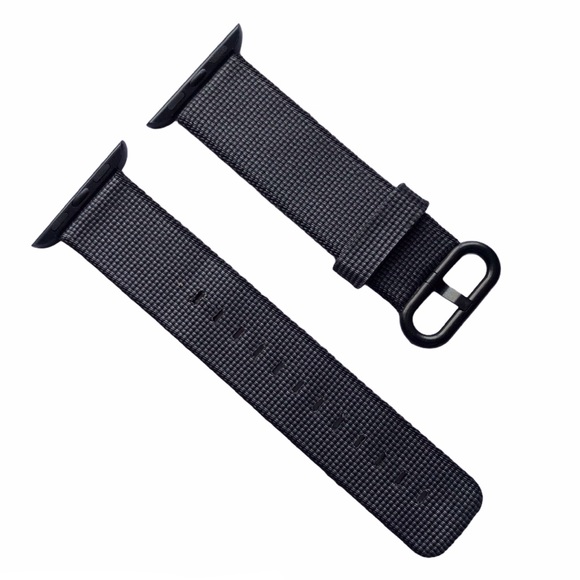 5/$20 NEW Black Nylon Apple Watch Band 38/40/41mm M - Picture 1 of 7